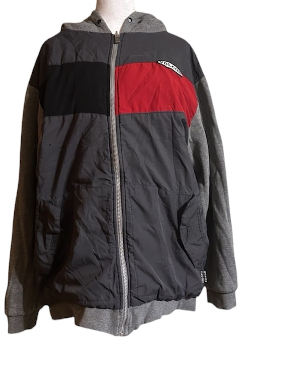 Vintage Volcom Reversible Jacket with Hood